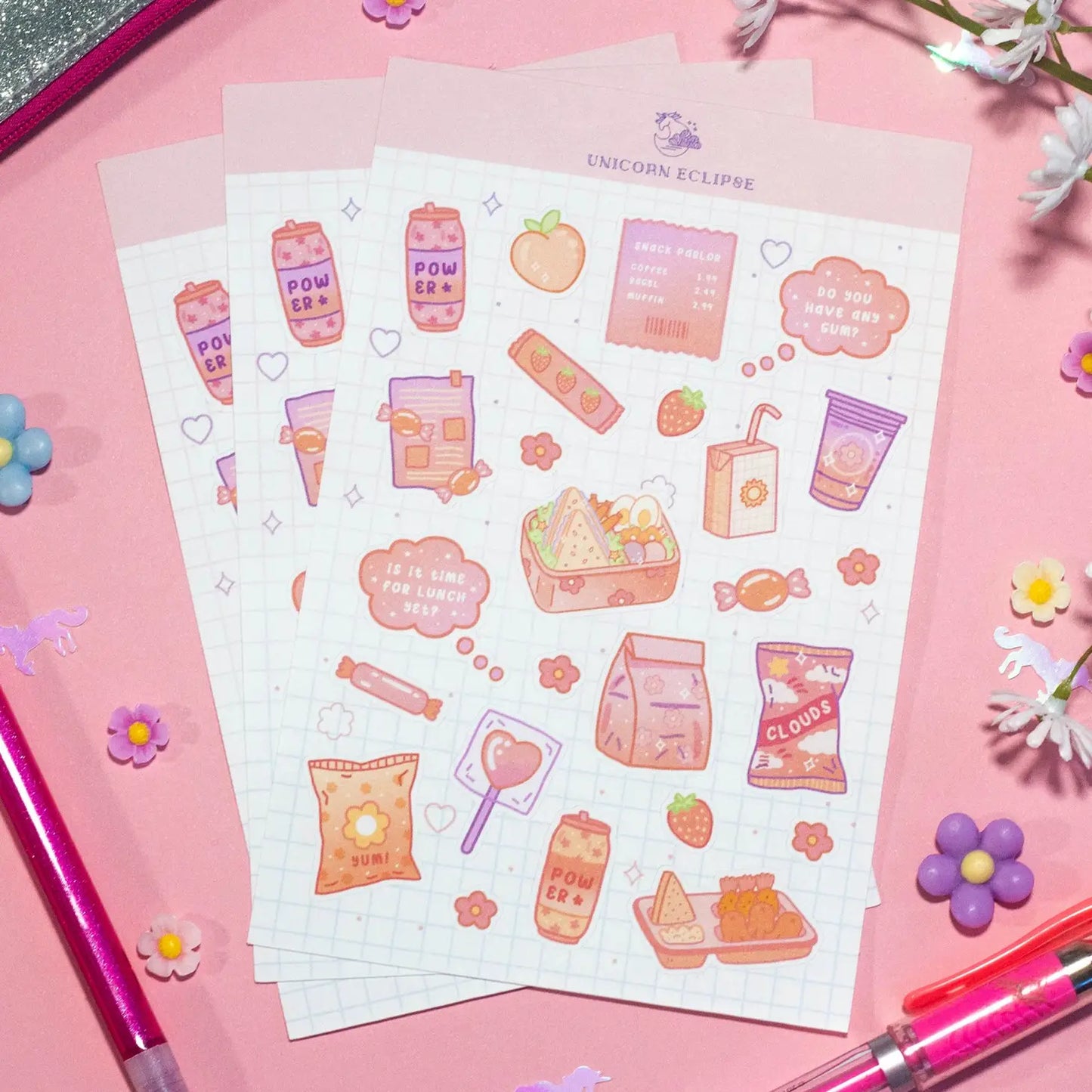 Schooltime Snacker Sticker Sheet