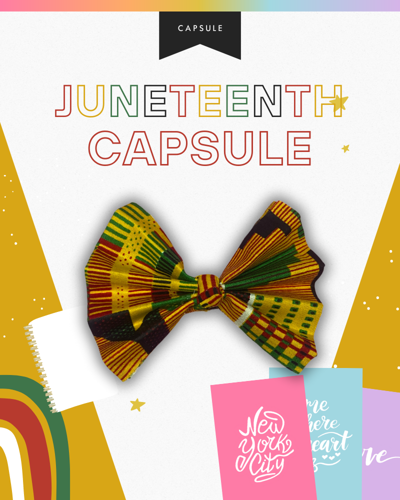 Juneteenth "Patterns" Bow